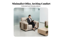 Modern Design Metal Frame Accent Chair High-Density Sponge Quilted Panel Armchair Long-Lasting Reception Sofa Scoil Support for Business Owners, Interior Designers, Homeowners, Meeting Room, Lounge, Hotel Lobby, Study
