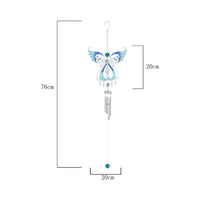 Angel Wind Chime Elegant Design Metal Angel Suncatcher Long-Lasting for Garden