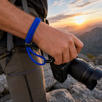 Outdoor Survival Camera Wrist Strap Paracord Braided Camera Lanyard Universal Camera Braided Paracord Bracelet Wristband