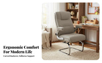Ergonomic Design arched-Shaped spine Chair Breathable spinerest pivoting Seat Modern design & appearance Office Furniture effortlessRolling Casters for Students, Home Workers, grown-ups, Study Room, Bedroom