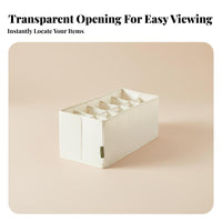 Foldable textile Box cleanable Clothing Organizer Reinforced Handles for Under Bed