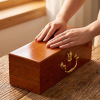 Vino Gift Box Decorative Wooden Vino Box with Latch Rigid for Celebrations