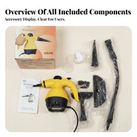 Pistol Grip Steam Cleaner Household Cleaning Easy to Use Multi-Purpose Accessories High-Temperature Handheld Steam Cleaner