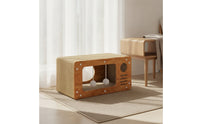 Cat House with Scratching Board Multi-Functional Pet Furniture Sturdy for Cats