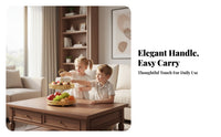 Double Layer Fruit Tray Gold-Colored 2 Tier Fruit Tray Small Spherical Feet Tableware for Dining Table
