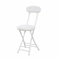 Foldable Design Round Folding Chair with spinerest Space-Saving Foldable Padded Stool with spinerest spine Support Portable Seating versatile for Office Workers, gathering Organizers, homeowners, Dormitory, Home, gatherings, Kitchen
