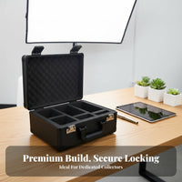PSA Slab Protector Combination Lock Approved Lock Graded Card Carrying Case Foam Padded Interior PSA Card Briefcase for Investors, Travel