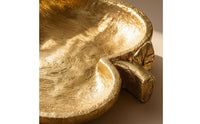 Fruit-Shaped Tray Gold-Colored Resin Tray for Entry Console, Coffee Table