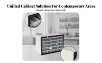 Transparent Drawers Modular Drawer Storage System High Visibility 30-Drawer Parts Cabinet