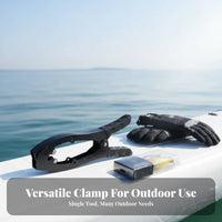 Kayak Anchor Clamp Toothed Clamps Automatic-Locking Boat Clamp Watercraft Grip Anchor Secure Anchoring Watercraft Docking