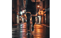 Extended Knee Sleeves Elastic Knee Sleeves with Silicone Strip Leg Sleeve with Silicone Strips Breathable for Athletes