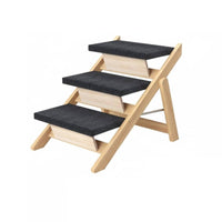 Foldable Dog Stairs Space-Saving Convertible Dog Ramp No Assembly Required