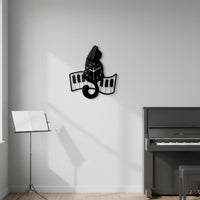 Cat Shaped Wall Clock Silent Movement Musical Cat Clock House Decoration Non-Ticking Timepiece Creative Design for Children