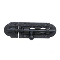 Sliding Bolt Latch Cast Iron Sliding Latch with Strike Plate Rustic for Homeowners