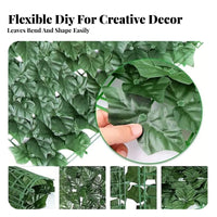 Artificial Ivy Privacy Fence Densely Packed Leaves Fake Leaf Privacy Screen Weather Resistant Artificial Ivy Fence Roll for Balcony, Patio, Backyard