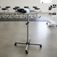 Salon Rolling Tray on Wheels with Adjustable Height, Hair Stylist Tray