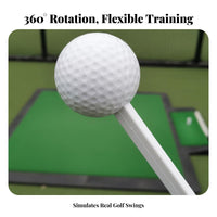 360 Degree Swing Training Ball Strengthens Muscle Memory Golf Swing Replacement Ball Easy to Attach Athletic Gear for Beginners, Backyard