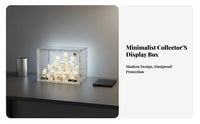 Display Case High Visual Openness Transparent Toy Display Shelf Large Capacity Dustproof Figurine Cabinet for Collectors