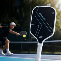 Pickleball Paddle with Carbon Fiber Face Anti-Slip Pickleball Paddle with Perforated Grip Paddles Rotation Racket Lightweight