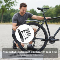 2 Pieces 26-29 Inch Bike Mudguard Widened Design Mountain Bike Mudguard Retractable Cycle Mudguard Long-Lasting Cycling
