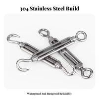 Rustproof Turnbuckle Adjustable Steel Turnbuckle Long-Lasting for DIY Enthusiasts, Homeowners, Outdoor, Construction, Garden