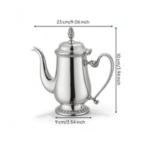 Coffee Pot with Lid Stainless Steel Timeless Coffee Pot Elegant Carafe with Lid for Tabletop Display