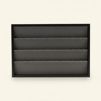 Wood Grain Look Jewelry Display Tray Compartment Look Jewelry Storage Tray Soft Soft Fabric Lining for Storage Counter, Dresser, Vanity