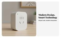 Voice-Alternating Current Tivated Power Plug No Hub Required Bluetooth Smart Socket Distant Control Outlet Retardant Material