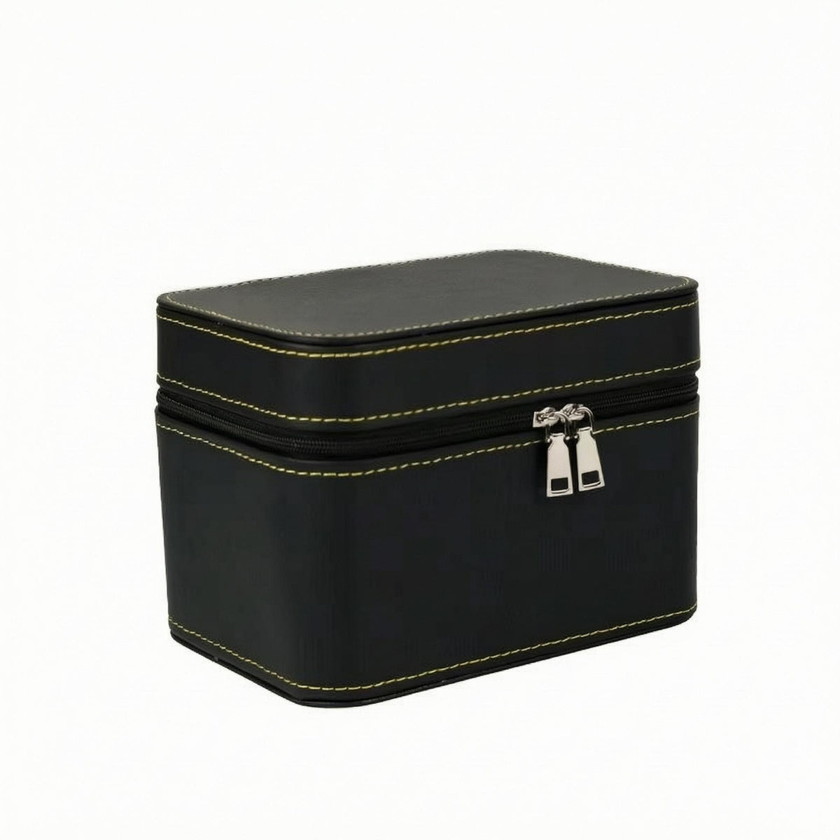 7-Slot Bracelet Box Flannel Lined Bracelet Storage Box Contrast Stitching