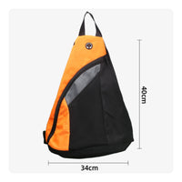 Portable Pickleball Sling Bag Lightweight Pickleball Paddle Bag Multiple Pockets Triangular Sports Backpack Bottle Holders