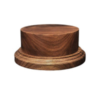 Black Walnut Display Base Clean Modern Look Round Wood Display Base
