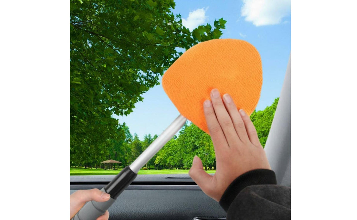 Anti-Fog Extendable Windshield Cleaner Wet or Dry Use Windshield Cleaner Tool Lightweight Car Window Cleaning Wand Multi-Purpose for Truck