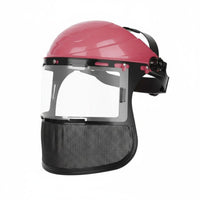 Wire Mesh Face Guard Clear Vision Mower Face Guard Lightweight Hard Hat with Mesh Visor for Gardening
