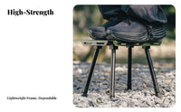 Foldable Adjustable Height Camp Stool Collapsible Design Camping Seat Lightweight Portable Seating Quick Setup for Anglers, Campers, Travelers, Catch Ing, Travel, Backpacking, Hiking