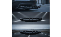 Aerodynamic Bumper Lip with Fins Scratch-Resistant Rear Bumper Lip Long-Lasting Trim Sturdy