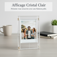 Mini Instant Photo Frame with Stand - Cute Cartoon Desktop Display for 3-inch Photos