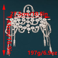 Crystal Fringe Hair Chain Headpiece for Bridal and Stage