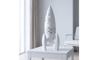 space Figurine Space Themed Spacecraft Sculpture Decorative Ornament for Bookshelf