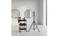 Mannequin Head Tripod Stand 360° Rotatable Top Hairdressing Practice Head Holder Flexible Rotation Cosmetology Mannequin Stand for Beginners, School