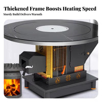 High-End Gasification Stove, double energy Wood & Coal Heater, Winter Heating Stove for Home, Rural Fireplace