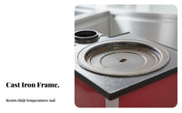Cast Iron Heating Stove, Energy-Saving Water Jacket Heater, Rural Coal Boiler, Efficient Heating