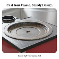 Cast Iron Heating Stove, Energy-Saving Water Jacket Heater, Rural Coal Boiler, Efficient Heating