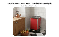 Cast Iron Heating Stove, Energy-Saving Water Jacket Heater, Rural Coal Boiler, Efficient Heating
