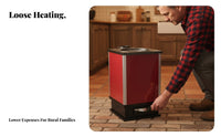 Cast Iron Heating Stove, Energy-Saving Water Jacket Heater, Rural Coal Boiler, Efficient Heating