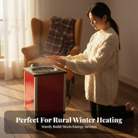 Cast Iron Heating Stove, Energy-Saving Water Jacket Heater, Rural Coal Boiler, Efficient Heating