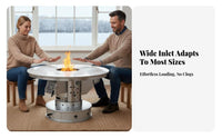 Indoor Wood Stove, Smokeless Gasification Heater, Thickened Winter Heating, Multicombustible, Home Use