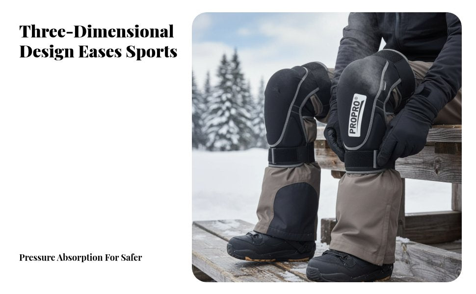 Ski Knee Pads & Elbow Pads, Protective Gear, Snowboard, Outdoor, Collision Resistant, Unisex