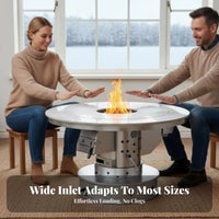 Indoor Wood Stove, Smokeless Gasification Heater, Thickened Winter Heating, Multicombustible, Home Use