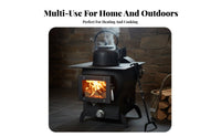 Rural Heating Stove, Wood Gasification, Dual Energy, Large Fire Viewing Window, Multi-Functional