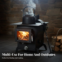 Rural Heating Stove, Wood Gasification, Dual Energy, Large Fire Viewing Window, Multi-Functional
